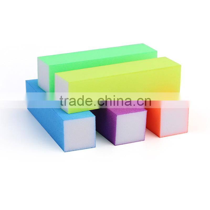 2016 new style nail art care buffer sanding block nail art neon buffer