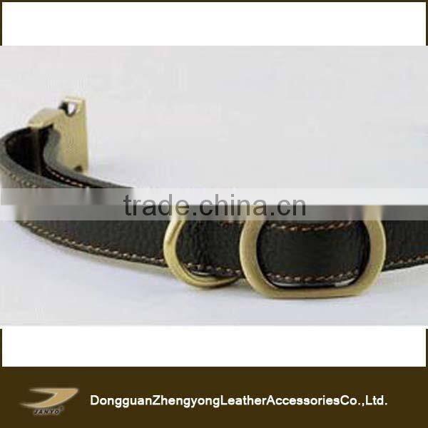 adjustable leather pet collar, Italian leather collar for dog, fashion pet collar