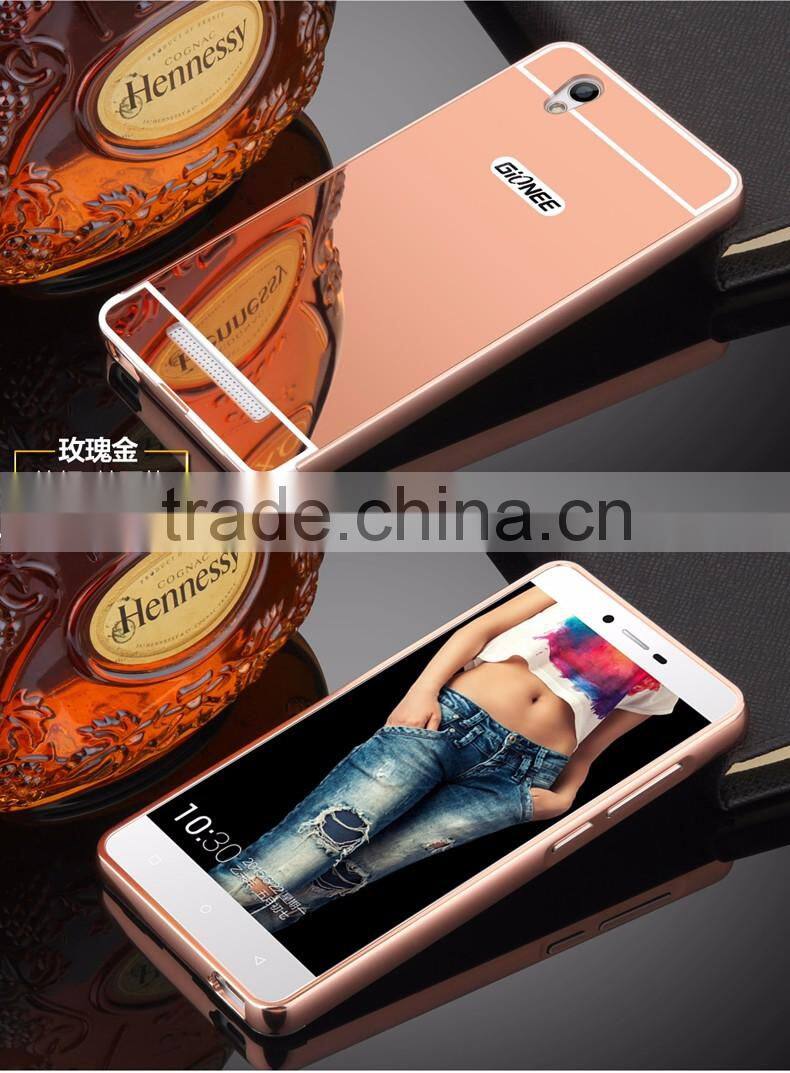 Samco Luxury Air Aluminum Metal Bumper Detachable + Mirror Hard Back Cover Case for Gionee F103