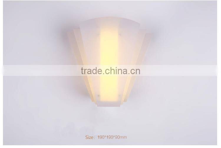 Jeveya 12W Warm White Bedroom Wall Lights SMD5730 Acrylic Wall Lamps