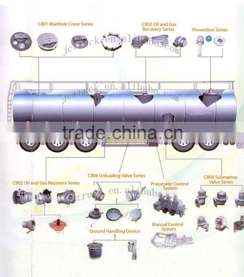 Quality 42000L oil tanker trailer factory price
