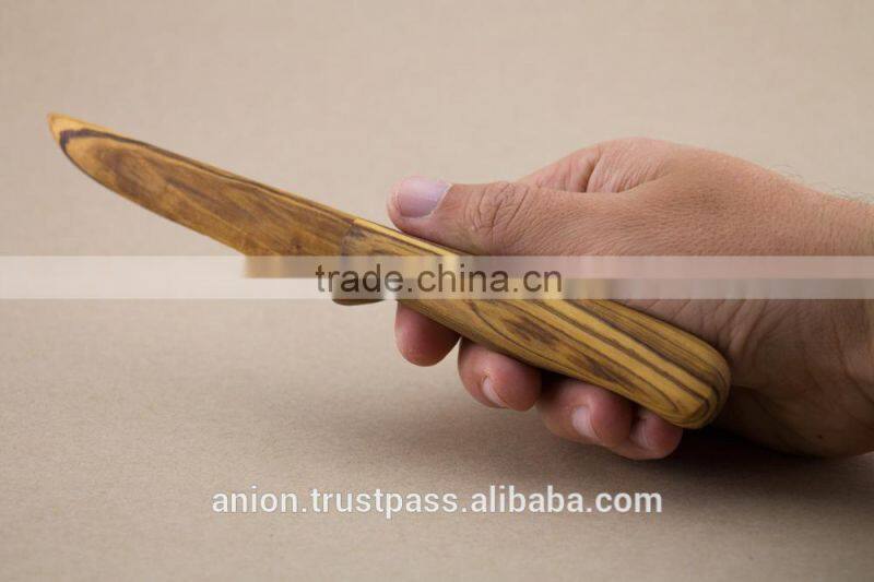 Olive Wood Hand Made Knife Medium Size