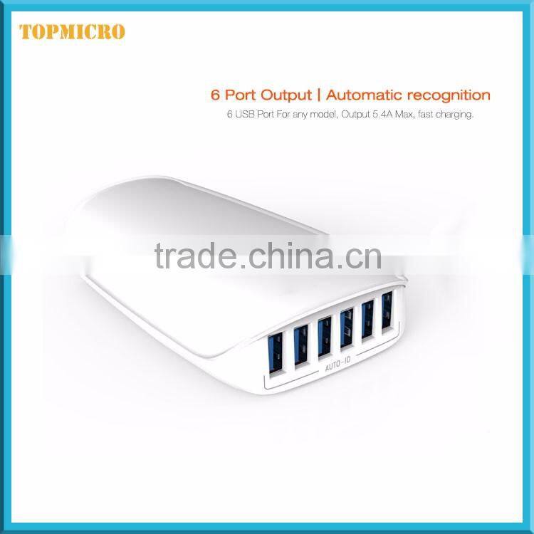 New 6 USB Ports EU US UK AU Type Fast Charging Mobile Portable Battery Charger