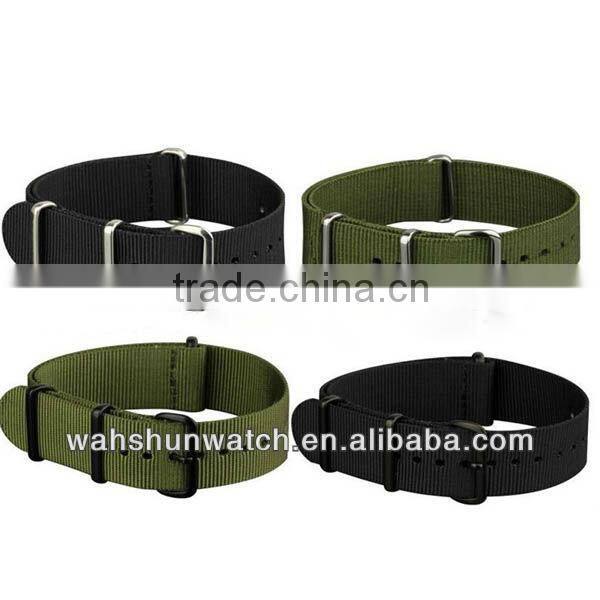 various color good quality sport fabric nato nylon watch band