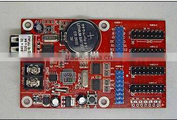 TF-AU p10 red color LED module Control Card, Support Single 640*32 & Dual Color 320*32