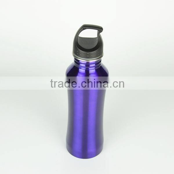 high quality single wall stainless steel water bottle