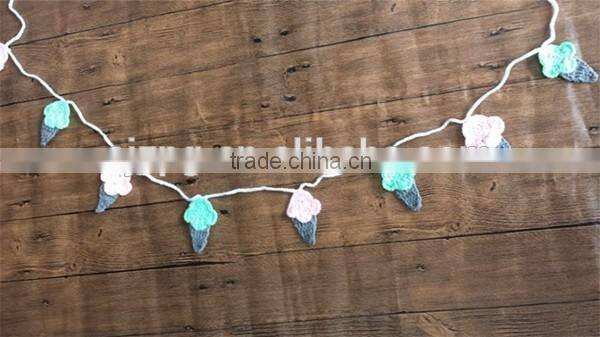 hand made eco friendly kids roon decor round wooden ball garland