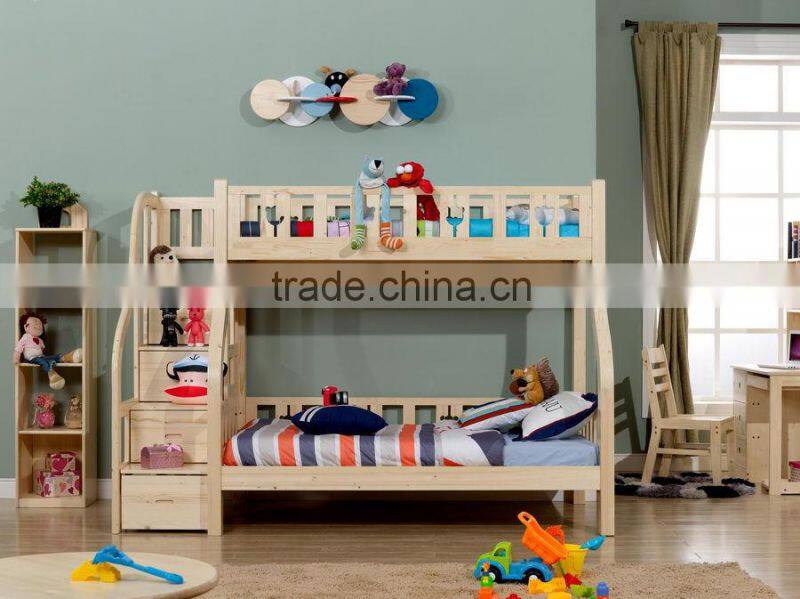2015 hot sale wooden kid bumk bedroom furniture