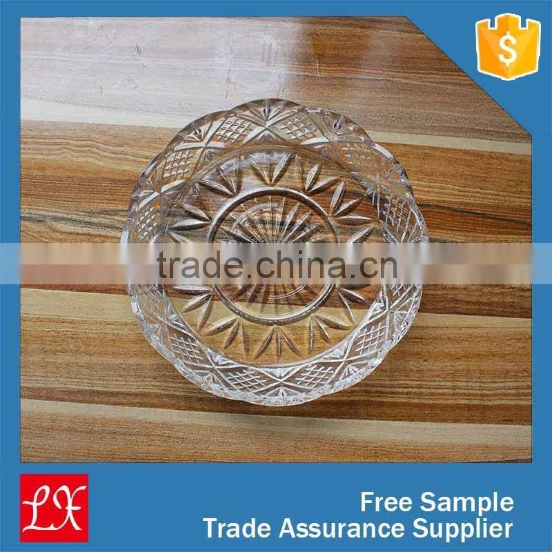 Mini fan shaped glass plate supplier
