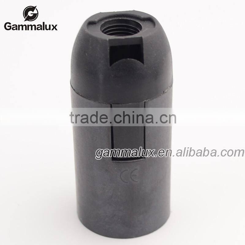 Black Color E14 Plastic Smooth Lamp Holders