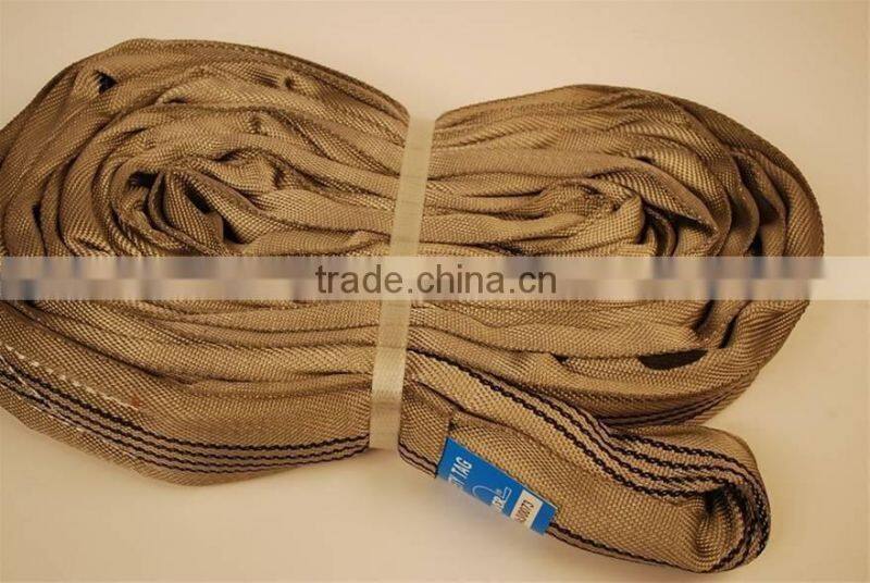 2015 wholesale sling S/F 6:1polyester belt type round sling/polyester webbing
