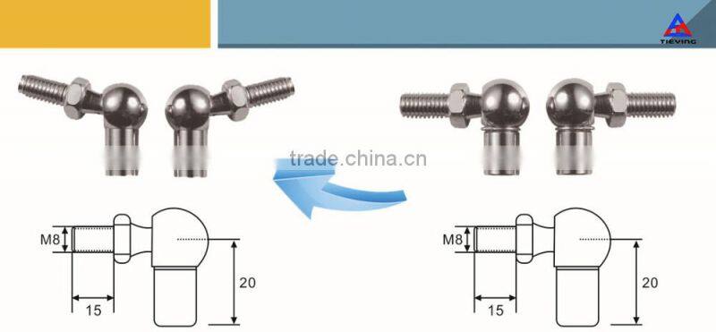 Safety locking shroud gas spring YQ8/18-200-460(a-a)500