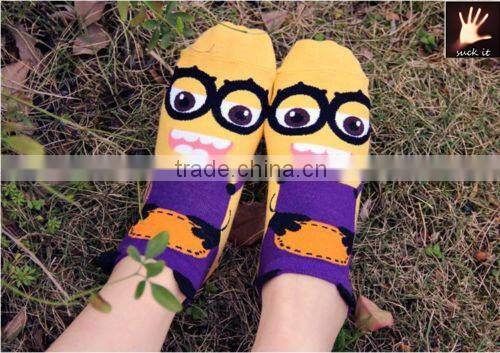 Women Creative Cartoon Cotton Socks Girls Low Cut Short Ankle Socks