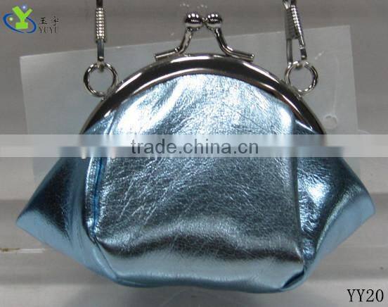 Women aluminium mesh wallet clutch bag purse for coin