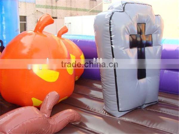 2015 new design Halloween playground inflatable fun city for outdoor decoration