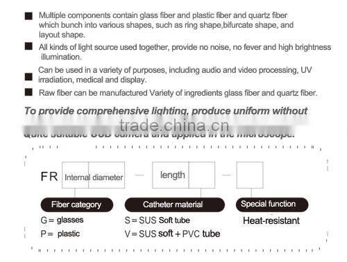 Ring Guide Light Optical Fiber, Guide Light From Light Source, Three Or More Branches Lighting Point