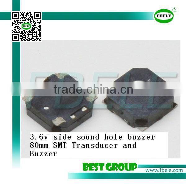 hot sell 1.5v 95DB 80mm wire piezo buzzer SMT8025