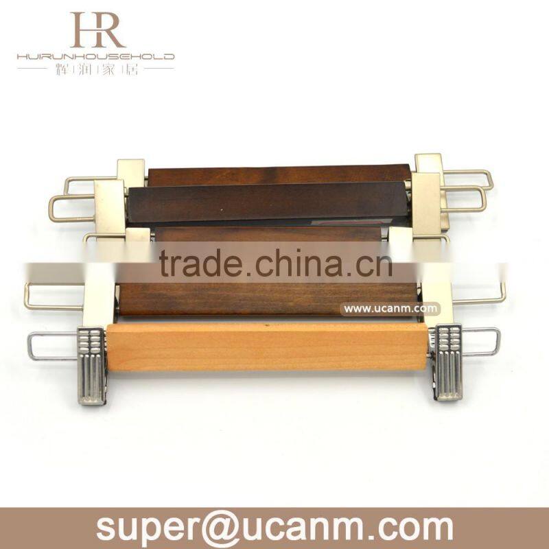 HRW-U31GV cheep wood trouser hanger