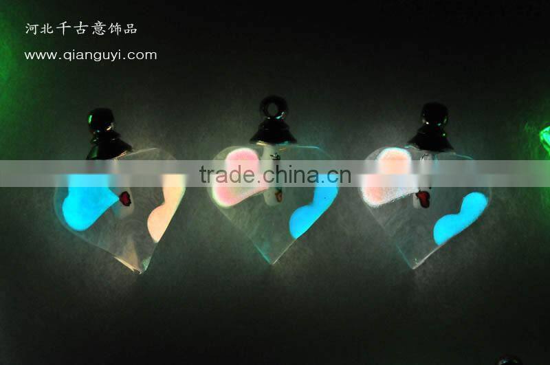 Factory direct sale colorful glowing star crystal pendant for mobile phone pendant chain