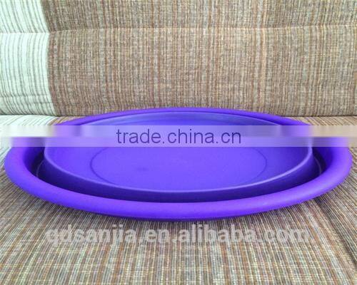 Small Round Floding Plastic Fruit Basket Convenient Water Basin