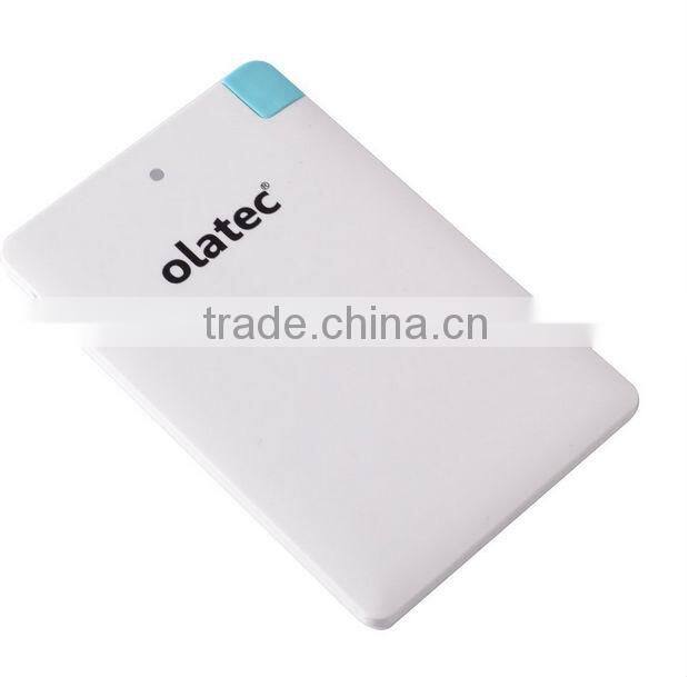 best selling products credit card size 2500mah polymer power bank