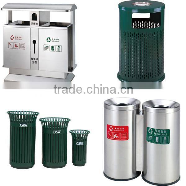 Durable Park Metal Recycle Bin