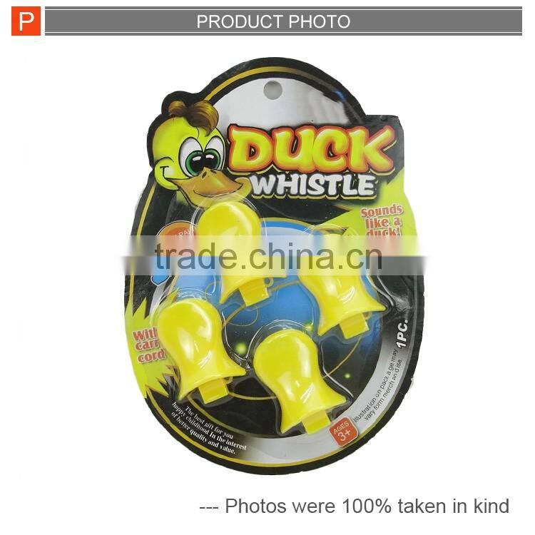 Promotional toy small plastic duck whistle toy sound like duck