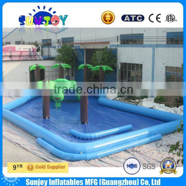 2016 Hot selling customized size circular inflatable swimming pool