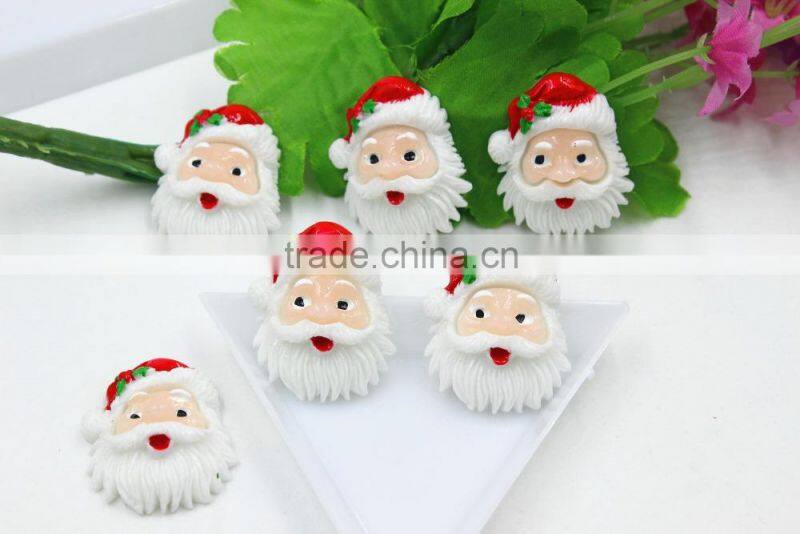 New arrival resin Christmas pine boughs resin hair bow resin cabochons flatback resin DIY resin for kids hair phone accessaries