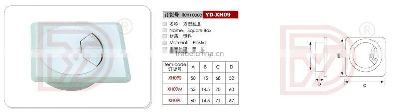 Speical shape plastic desk grommet/Table hole cover