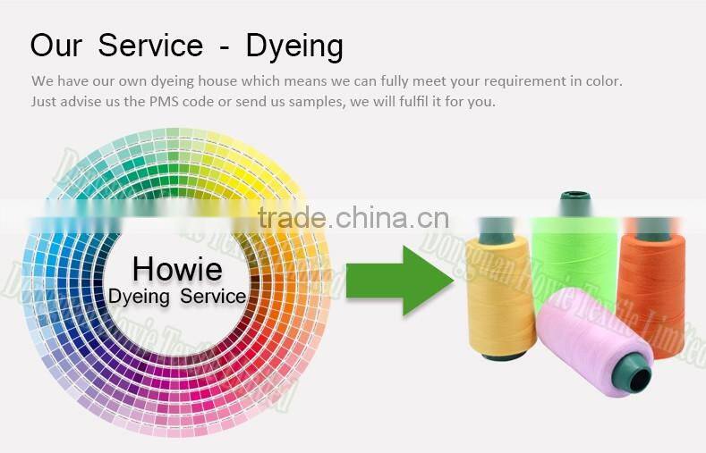 colorful 100% polyester HT sewing thread with bobbin/tube/cone for household