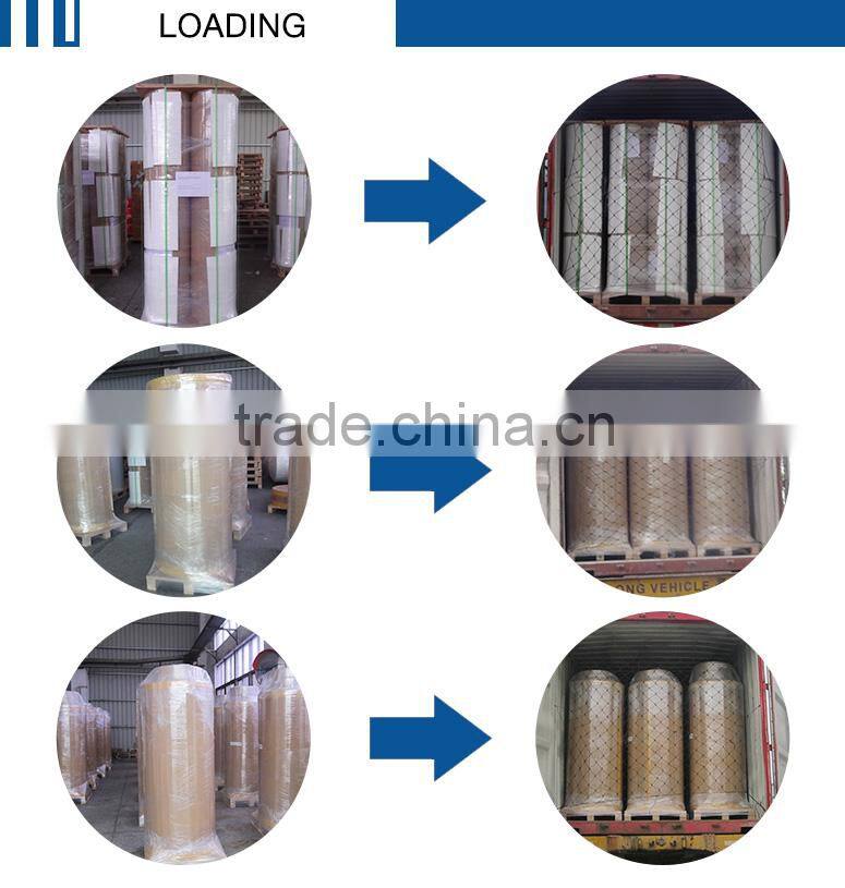 best price adhesive semi gloss printing color paper labels in roll