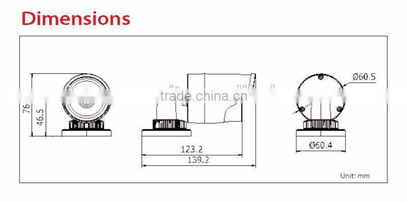3 Megapixel Low Light ip Camera, hikvision 3mp ir bullet network camera ds-2cd2032-i