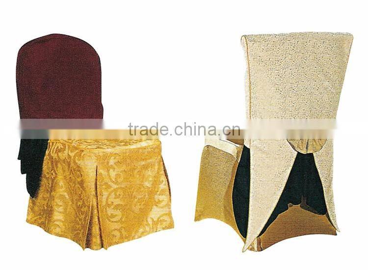 Cheap lace universal wedding chair covers and satin chair cover