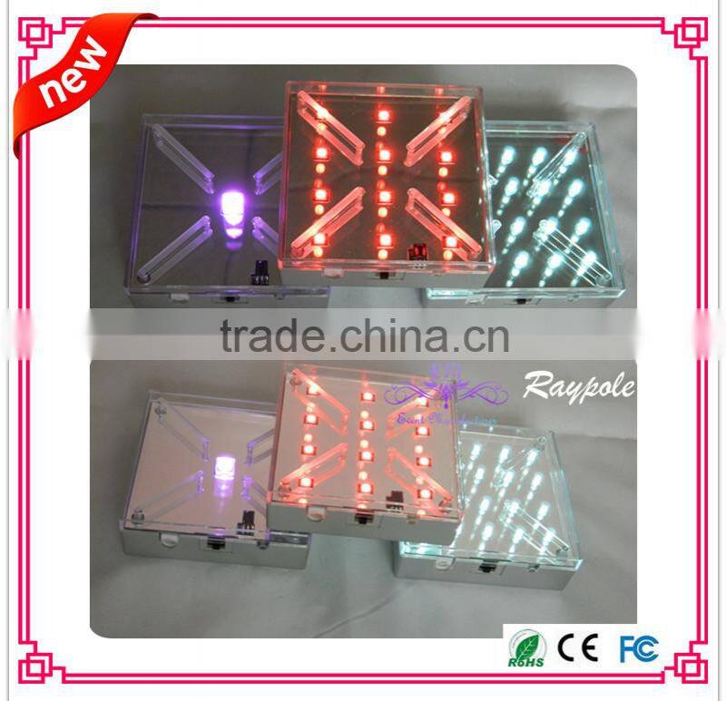 Rechargeable wedding table centerpiece glass bottle light base for decoration