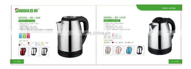Baidu Kitchen Appliance Modern Style Mini Long Gooseneck Spoute Stainless Steel Electric Water Kettle Wholesale in China