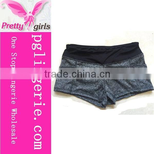 Hot RoseWomen Slim Fitness Elastic Waist Sport Tight Fitness Running Shorts