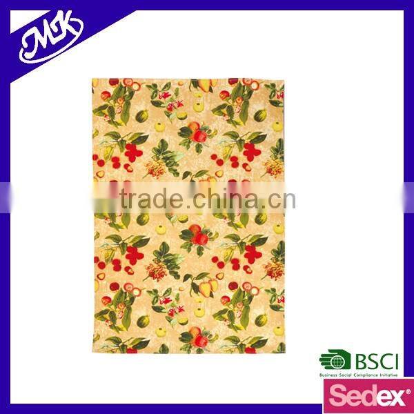 cheap custom design hot transfer printed cotton tea towel