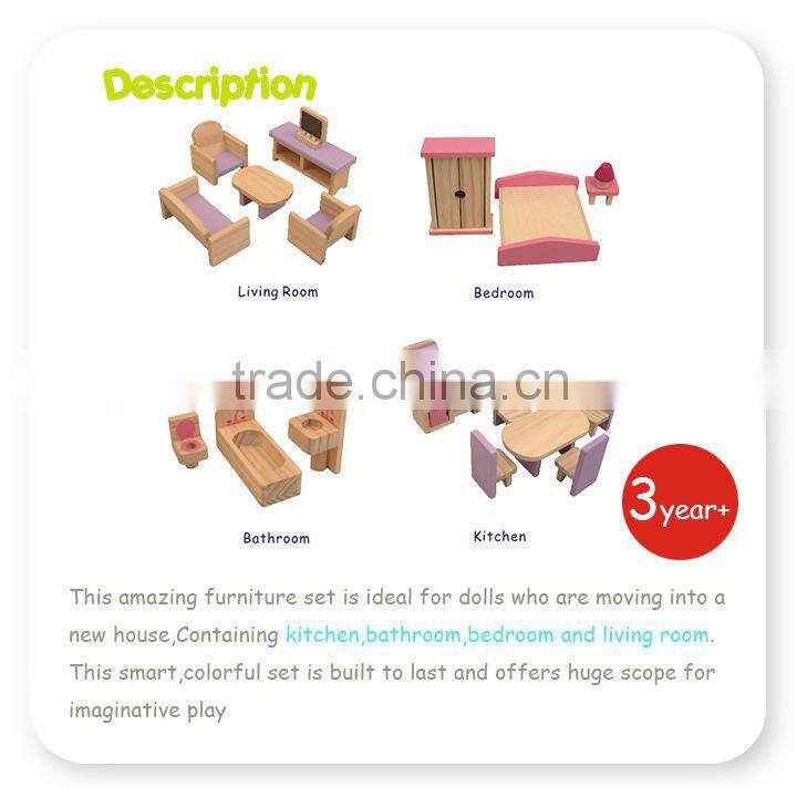 Colorful Toys Wooden Furniture