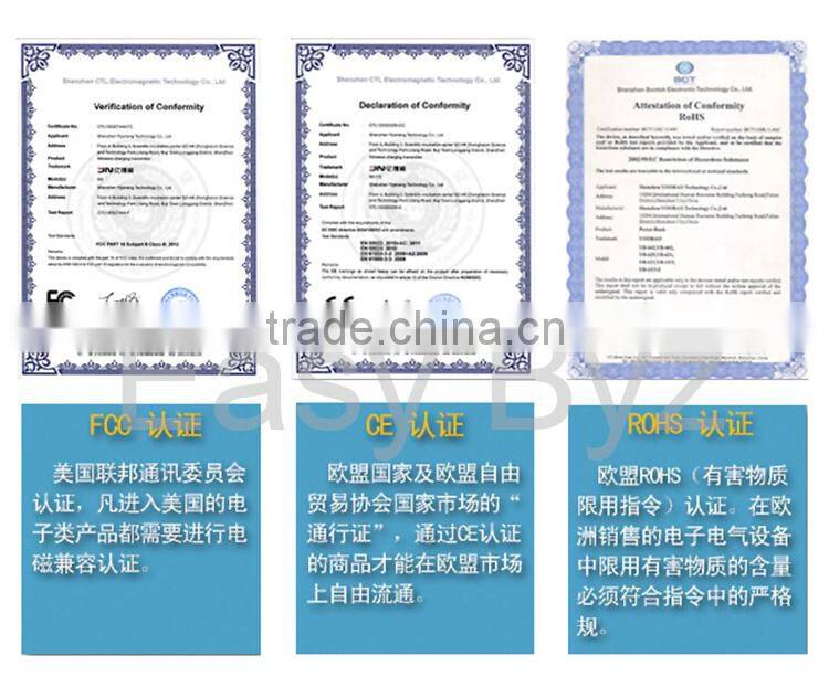 2015 new arrival best quality with CE FCC RoHS Certification of qi wireless charger for mobile phone