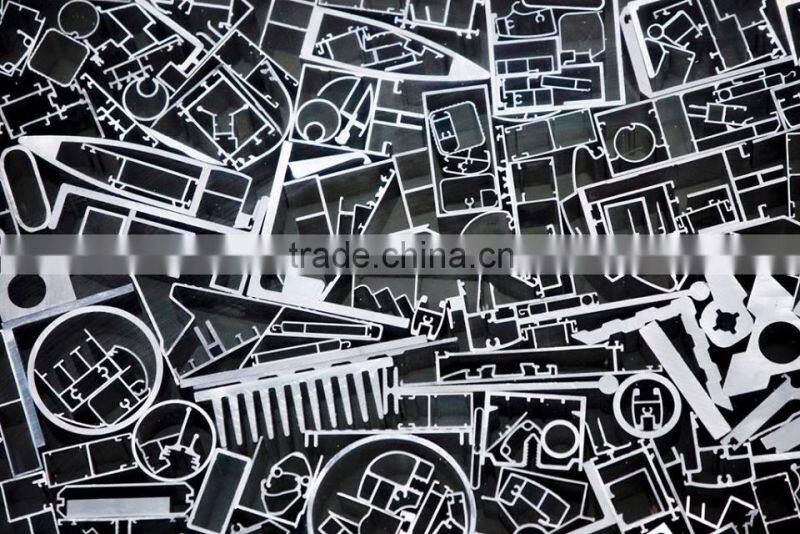 Powder coated Aluminum Wood Finish Profile For Doors and Windows