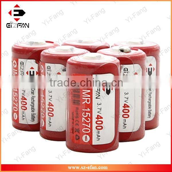 battery manufacturer EFAN 15270 400mAh 3.7V recharge battery