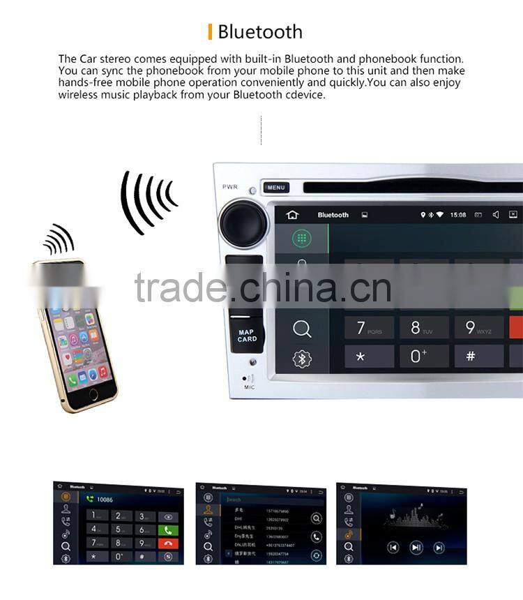 7 Inch 1080p RK3188 1.6GHZ Car gps multimedia Black screen navigator dvd price for opel