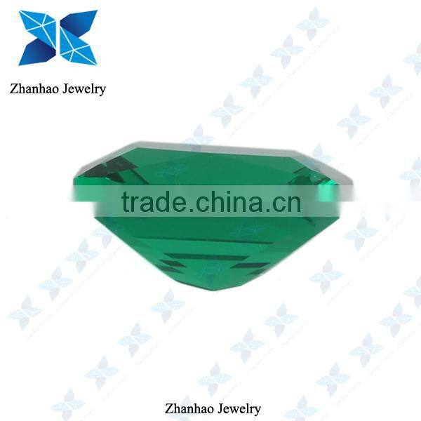 Wuzhou hot sale green octangle raw material spinel stone