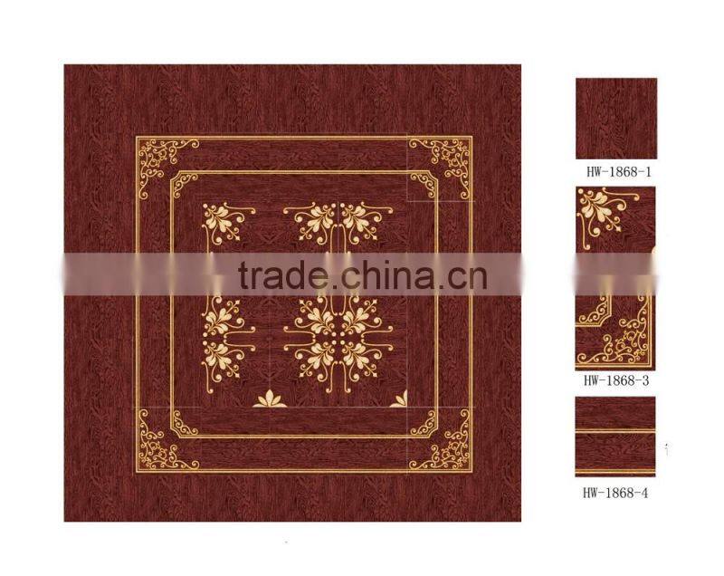 discontinued crawling wooden look gilded glazed wooden floor tiles