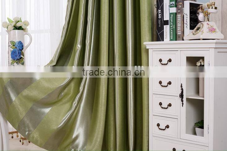 green striped modern hotel blackout curtain