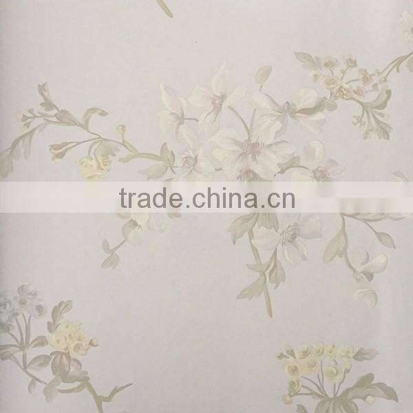 non woven Hot sale flower garden artificial Wallpaper