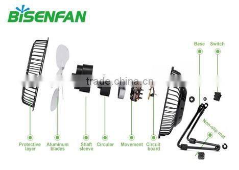hot sell mini usb desk fan 4'' 6'' 8'' plastic or metal