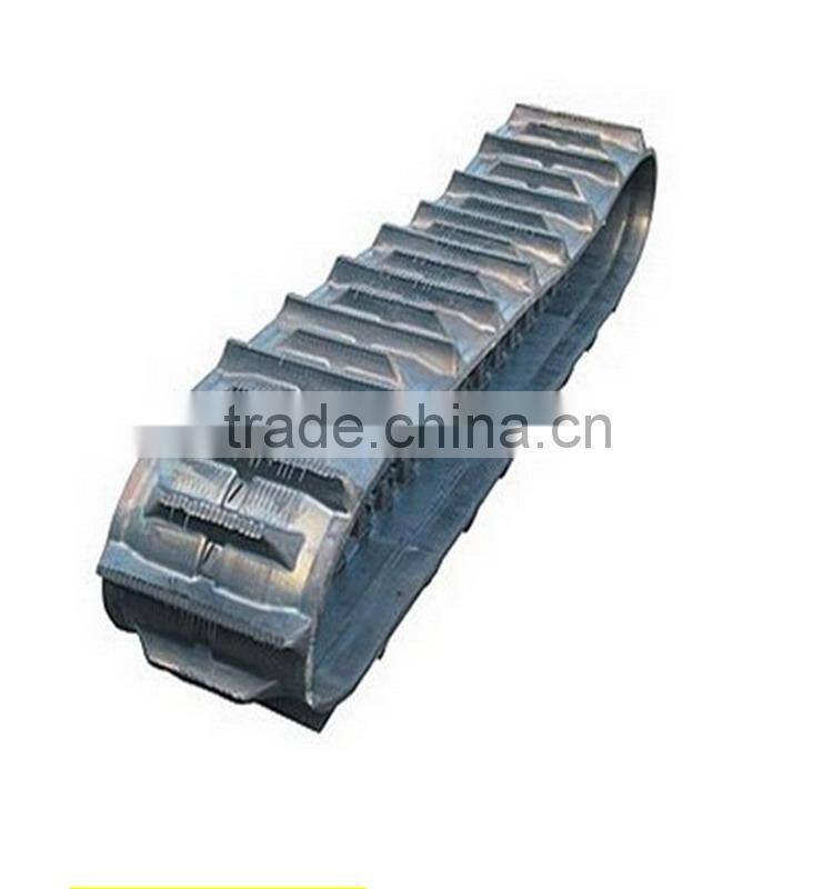 350x90, 400x90 Paddy harvester rubber track, agriculture rubber track, rubber track pad
