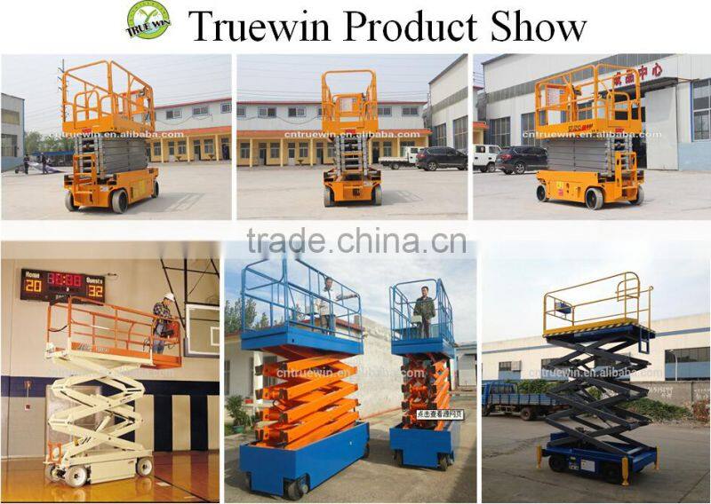 10 m battery powered self propelled scissor lift platform